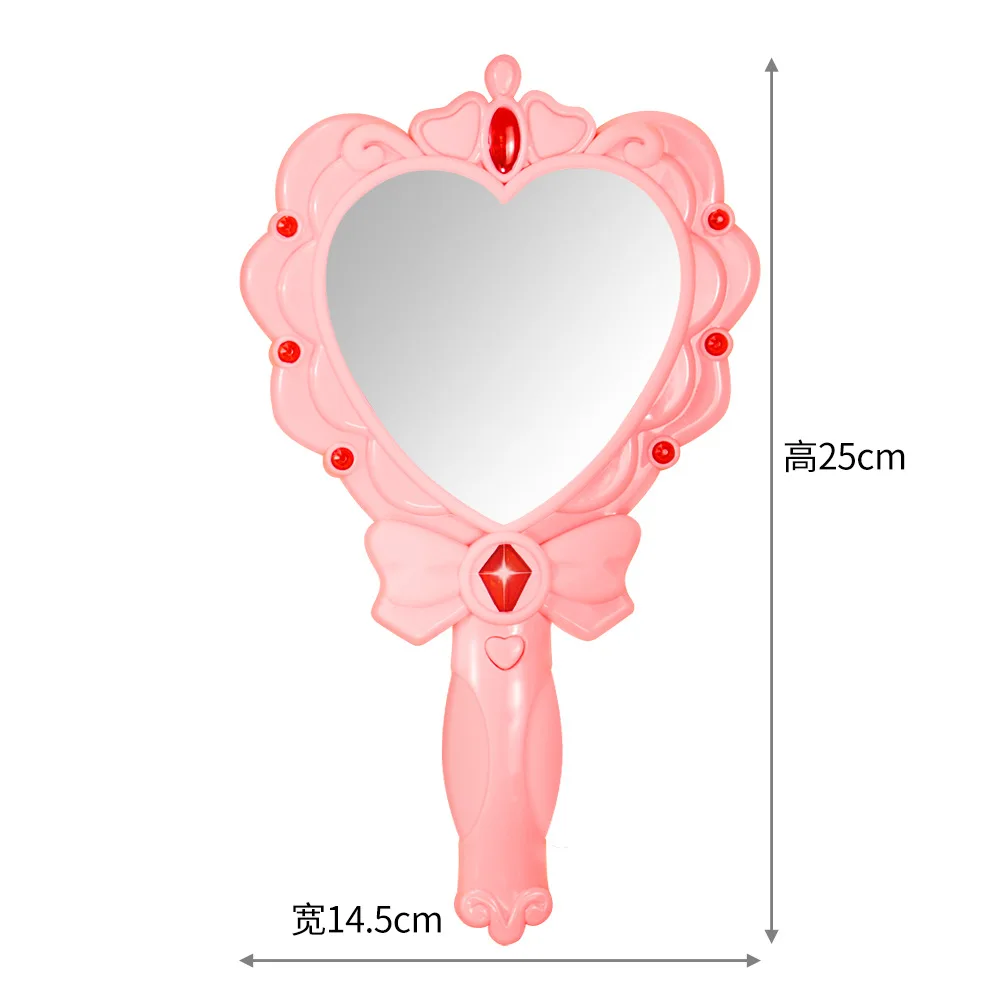 Детские Волшебные зеркальные игрушки, имитация волшебной палочки со встроенной музыкой, волшебное зеркало, игрушки для девочек, игрушки для игрового домика, подарки на день рождения