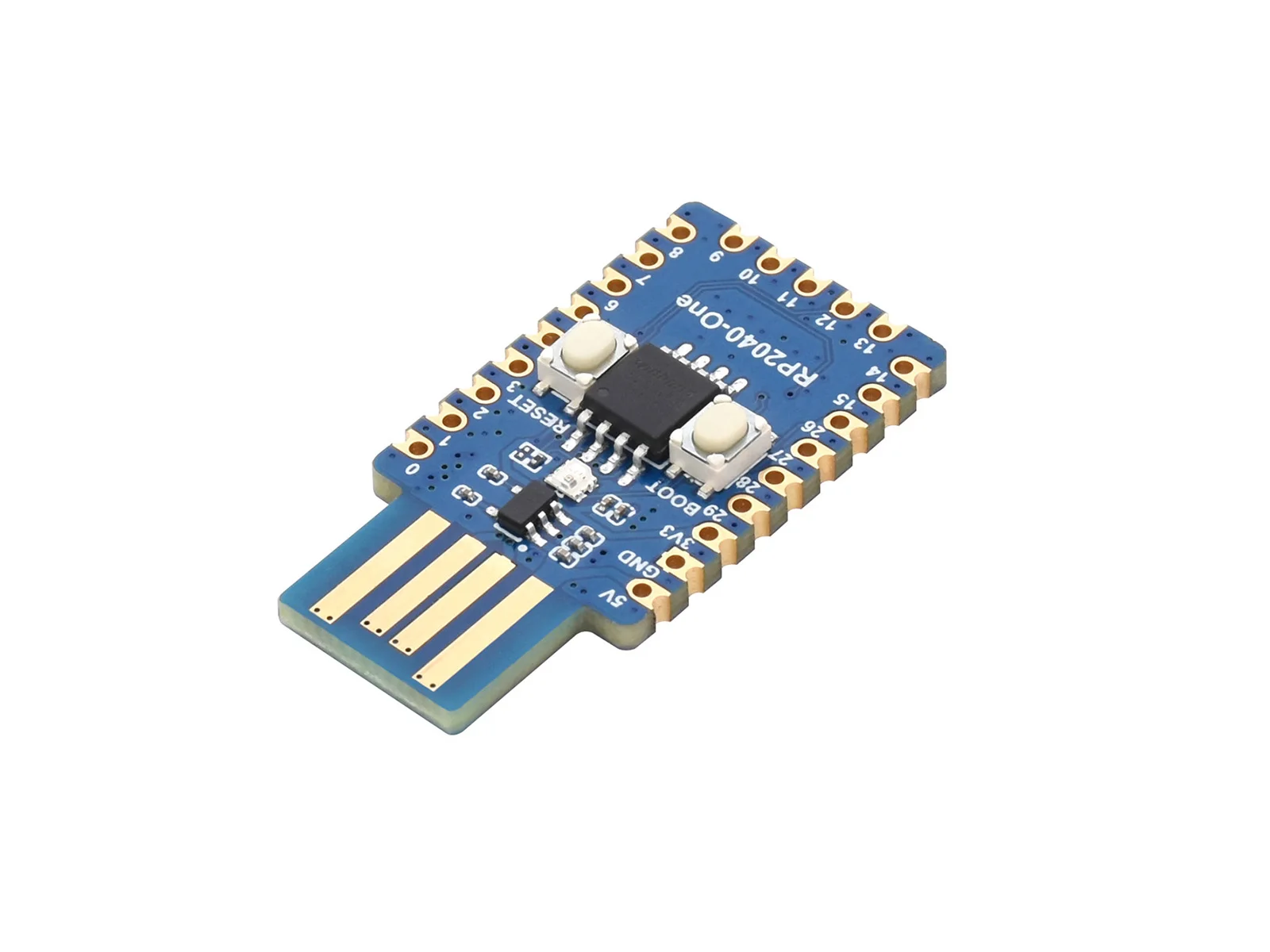 Scheda MCU Flash Waveshare RP2040-One, 4MB basata su Raspberry Pi RP2040 2 x SPI, 2 x I2C, 2 x UART, 4x12 bit ADC