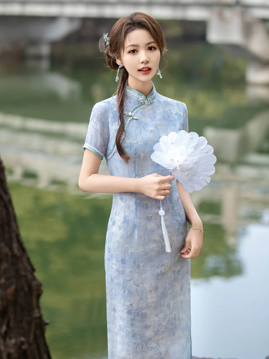 2024 New Chinese Qipao New Improved Edition Women's Summer Youth Style Fashionable Women's Cheongsam Dress