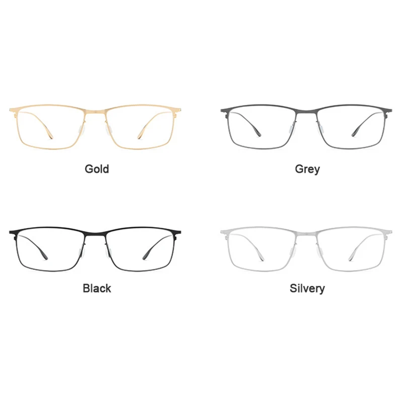 2024 High Quality Designer Ultralight Titanium Business Glasses Men Full Rim Square Eyeglasses Korean Eyewear