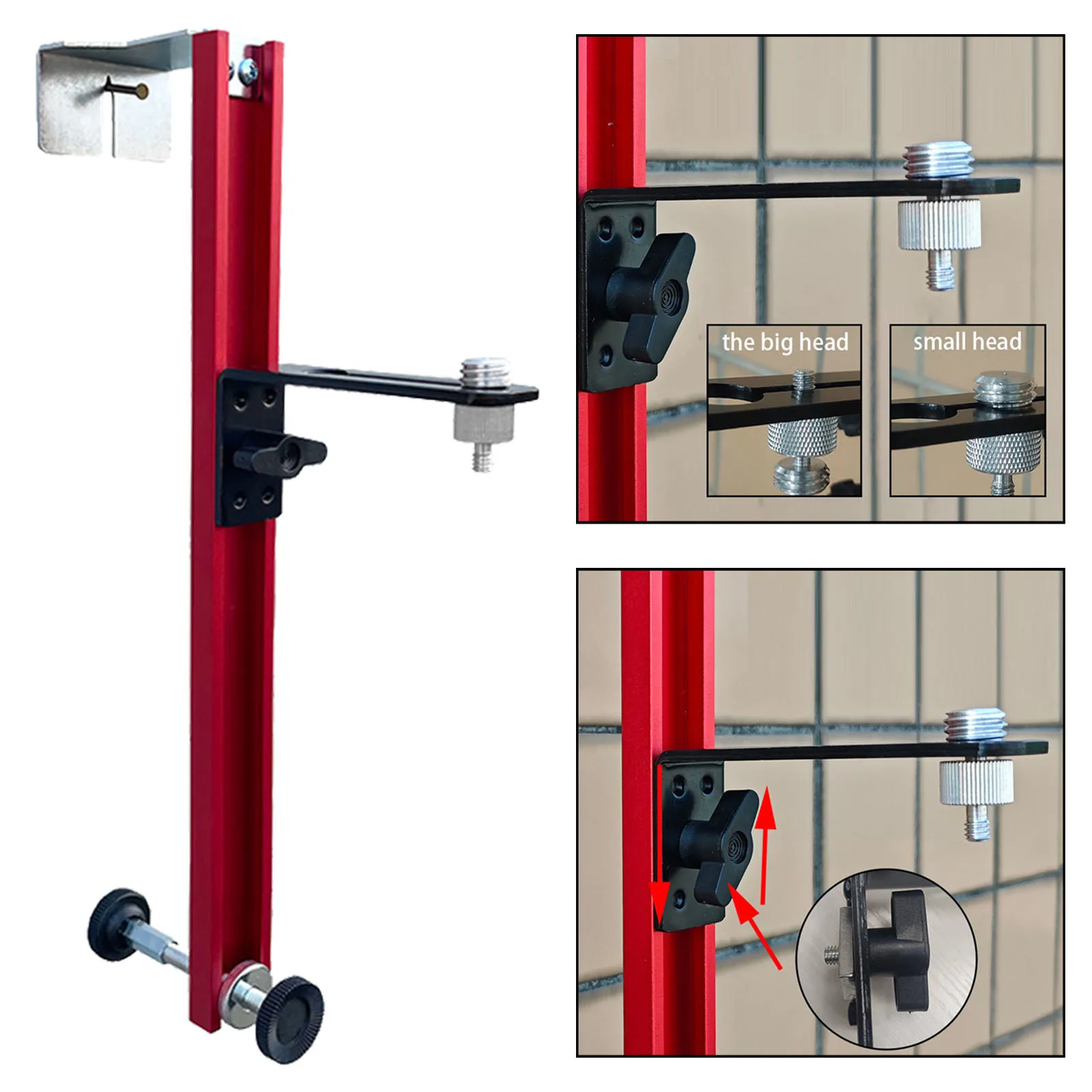 Suporte de Montagem na Parede para o Nível do Laser Suporte Suspenso Suporte de Elevação Fixo Peças Sobressalentes Fácil de Instalar 300 mm 400 mm