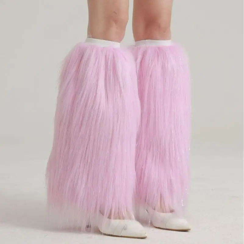 Kerst Beenwarmer Warme Pluche Beenhoezen Voor Vrouwen Tieners Meisje Festival Verzamelen En Toneelvoorstellingen Dressingup Y08E