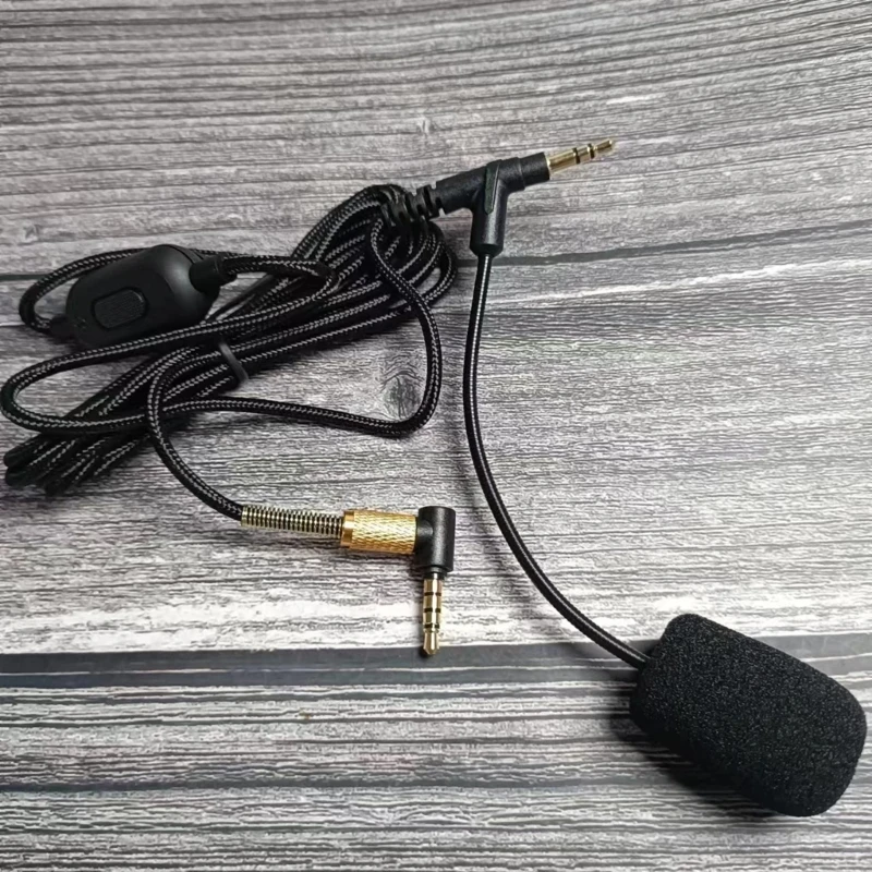 3.5mm to 3.5mm Cable with Boom Mic Volumes Control for 1000XM5 XM4 Headphones