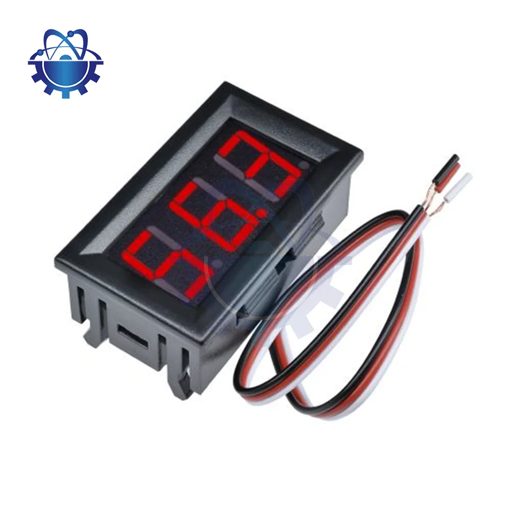 DC 0~99.9V 0.56 inch Three-wire LED Digital Voltmeter Module With Terminal Line Voltage And Current Surface Panel Module