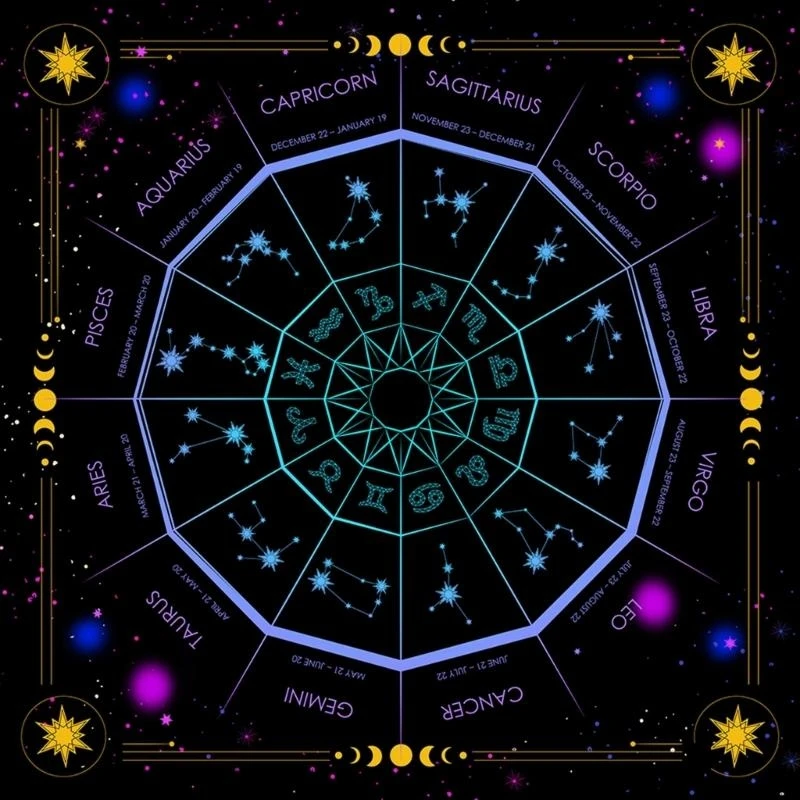 

60x60cm столовая тазовая алтарь ткань метафизическая настольная игра коврик маятник гадань Алтаря табличная игра для настольной