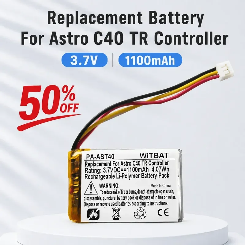 Replacement Battery for Astro C40 TR Gamepad