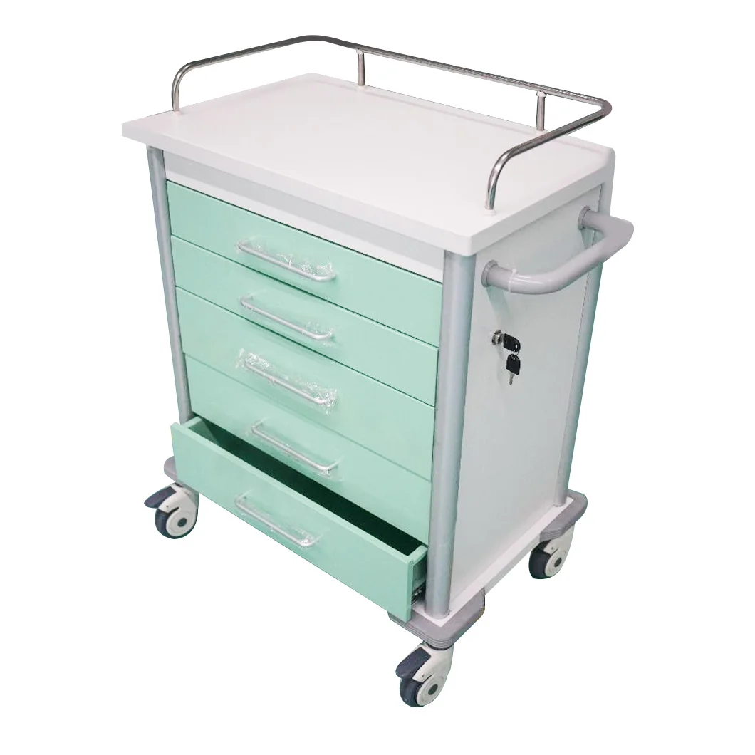 Good Price  Hospital Trolley Drug Delivery ABS Medical emergency Treatment Medicine Delivery Cart