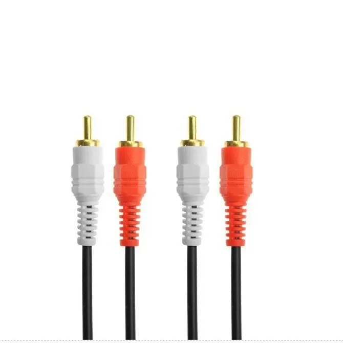 2RCA Male to 2 RCA Male Audio Video Cable RCA Audio Splitter Cable for DVD Sound TV box Louder 1.5M 3M 5M 10M 15M