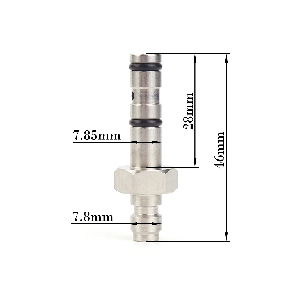 Stainless Steel Fill Probe Quick Charging Adapter Valve 8mm Fill Nipple or 1/8BSPP Thread for High Pressure Air