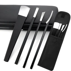 4Pcs Pedicure Knife To Remove Calluses Warts Corns Toenail Exfoliating Dead Skin Remover Files Foot Care Pedicure Tools with Bag