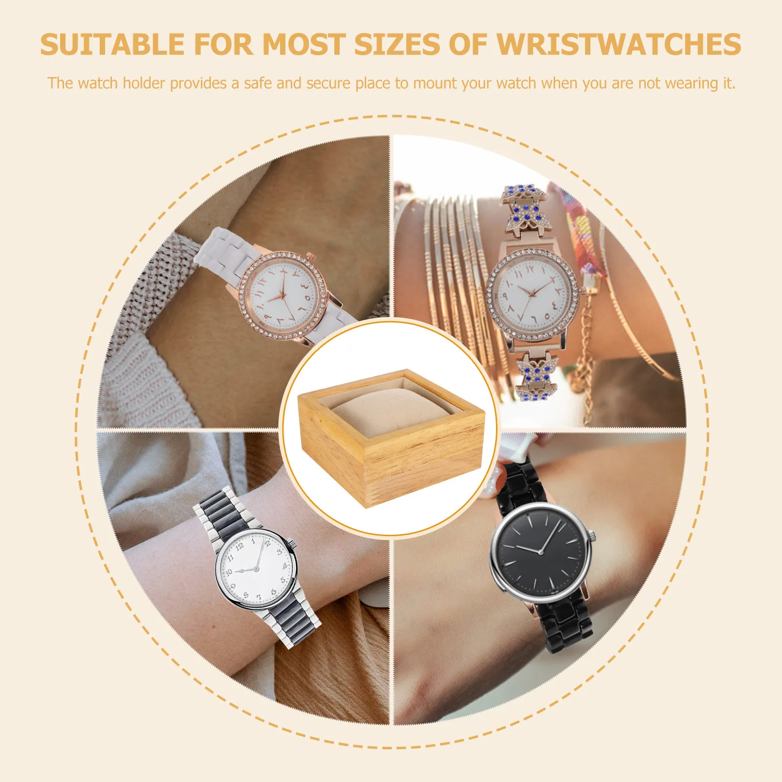 Single Watch Display Stand Bracelet Jewelry Storage Holder Display Prop Pillow Watch Holder Decorative Showcase Wristwatch Rack view 4