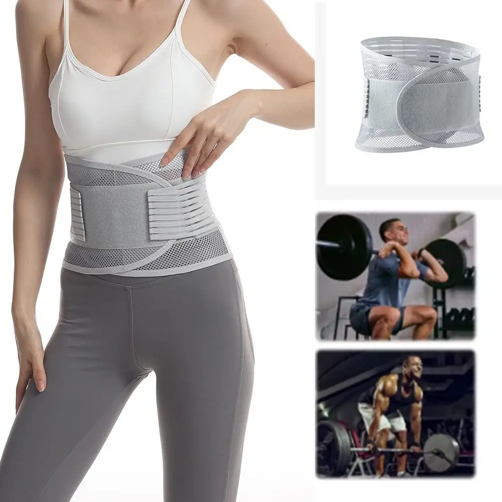 

Breathable Waist Trainer Belt High Elastic Compression Lumbar Support Back Brace Adjustable Sports Waist Protection Fitness