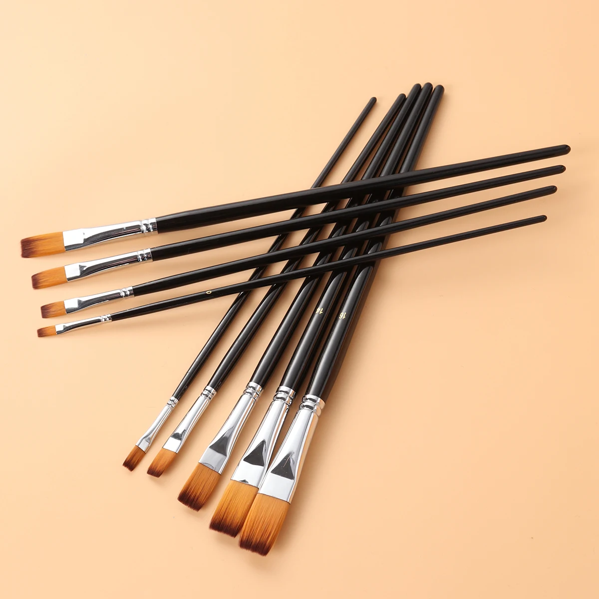 

9pcs Watercolor Paint Brush Set Nylon Hair For Artists Beginners Students Professional Painting Supplies Art Design