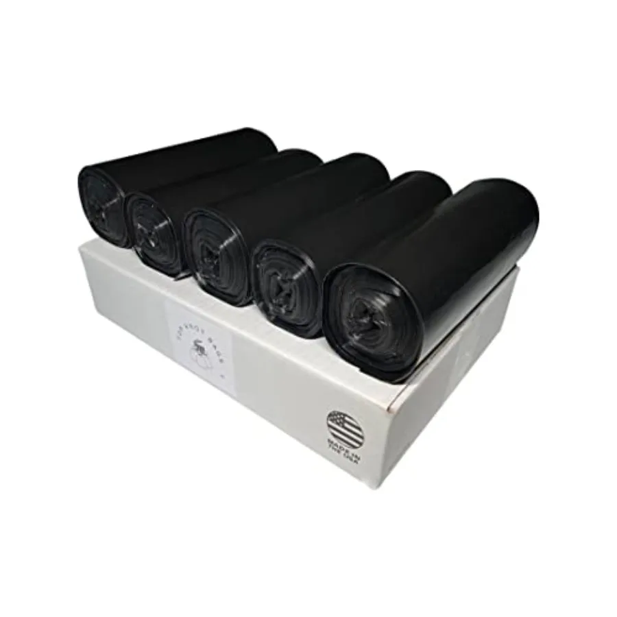 

45 Gallon Garbage Trash Bag 40X46" 1.5 Mil Black 100 Count Can Liner Bulk 40 Gallon 41 Gallon 42 Gallon 43 Gallon 44 Gallon Mad