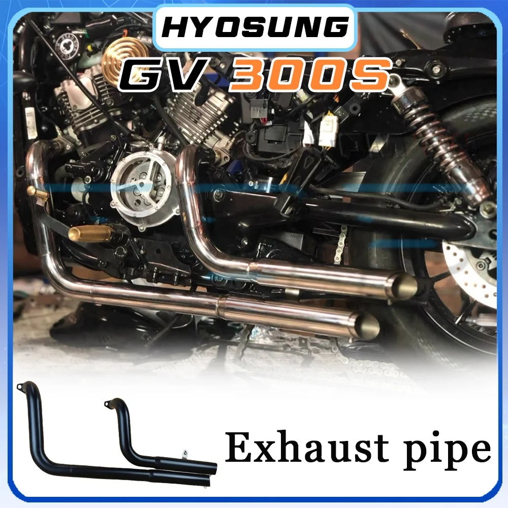 

Black and silver HYOSUNG GV300S dual exhaust pipe S300GV gv300s GV300s gv300S s300gv s300GV S300gv