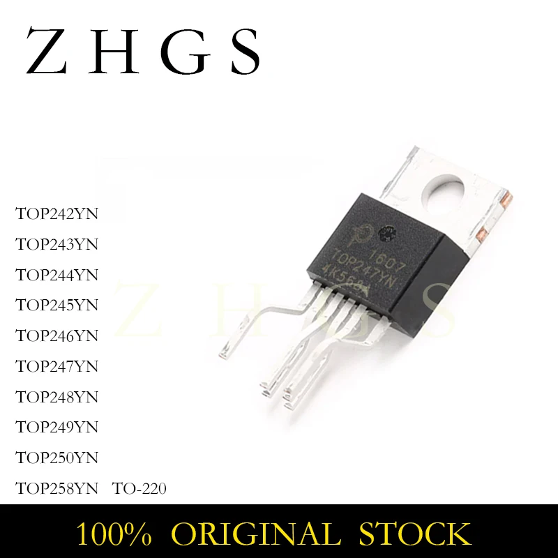 

5PCS New TOP242YN TOP243YN TOP244YN TOP245YN TOP246YN TOP247YN TOP248YN TOP249YN TOP250YN TOP258YN TO-220 IC Chip In Stock