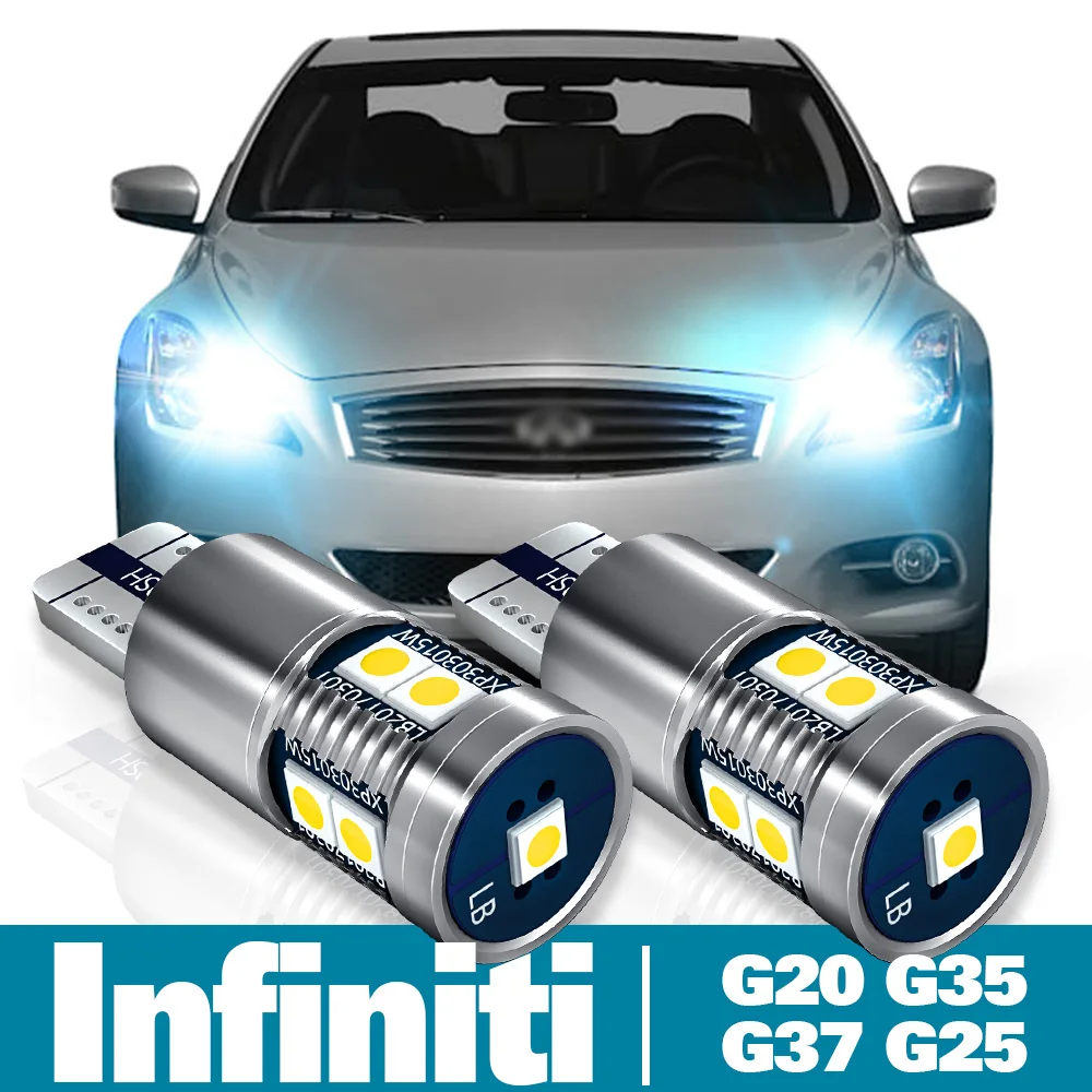 

2pcs LED Parking Light For Infiniti G20 G35 G37 G25 Accessories 1999-2012 2004 2005 2006 2007 2008 2009 2010 2011 Clearance Lamp