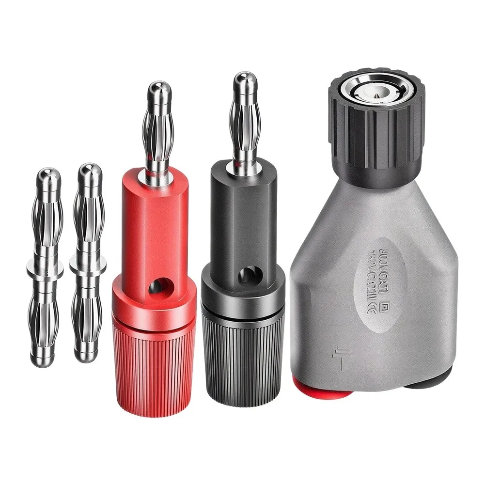 CKT021 BNC Male To 4mm Banana Insert Adapter Kit With Binding Posts Male Connector Male To Male Banana Plugs- Couplers