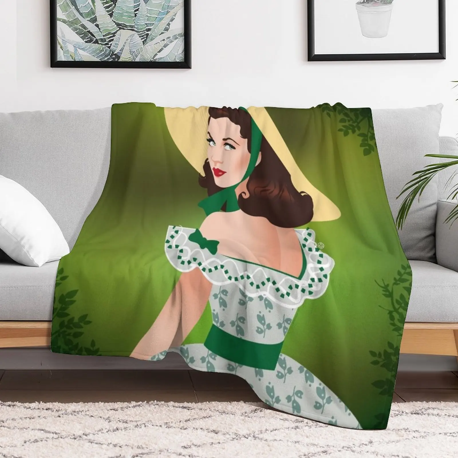 

Scarlett O'Hara Throw Blanket Comforter halloween Summer Beddings Blankets