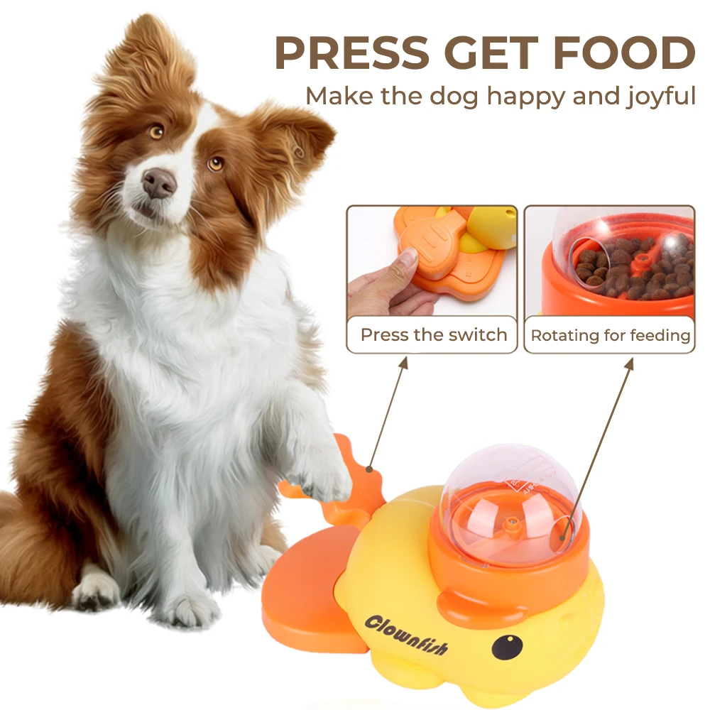 

Dog food Feeder Cartoon Duck Design Pet Snack Puzzle Feeder Anti-Slip Puppy Automatic Dog Cat Food Dispenser Toy Dog Accessory