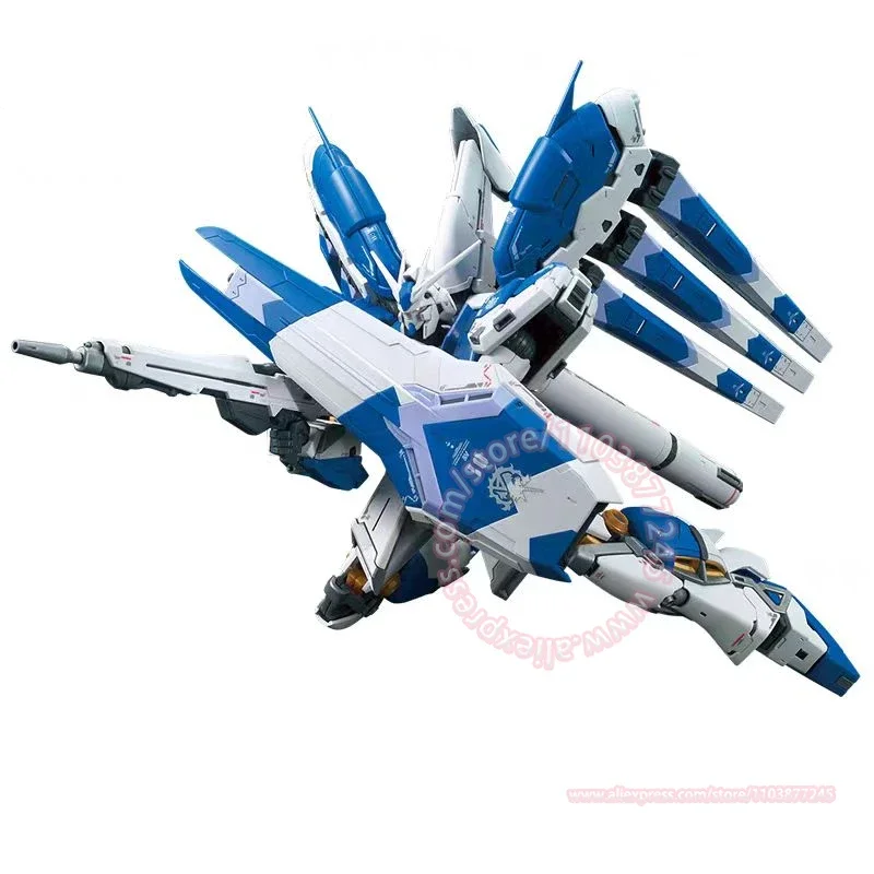 BANDAI RG RX-93-V2 Hi-V GUNDAM Kinderspielzeug Montagemodell Geburtstagsgeschenk Animation Peripherie Tischdekoration Trend Hand