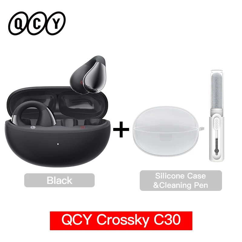 Qcy-crossky c30ワイヤレスヘッドセット,Bluetooth 5.4,オープンイヤー
