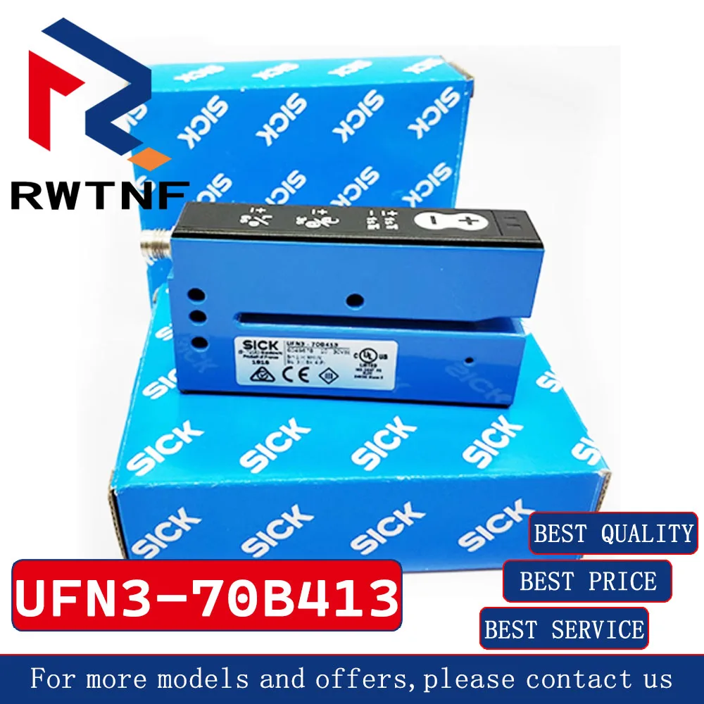 Brand New Genuine UFN3-70B413 SICK Ultrasonic Transparent Label Sensor with Slot Type; Double Label Sensor for Seam