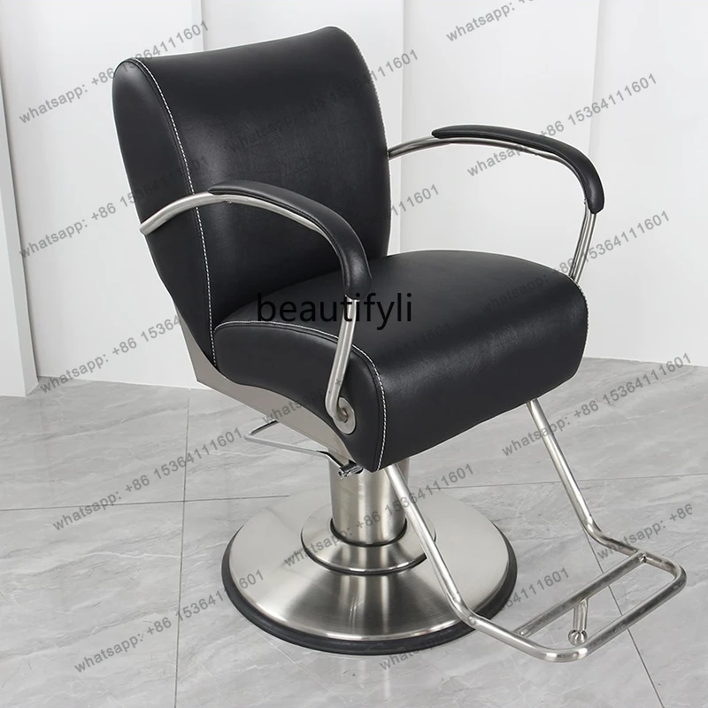 

D30 sedia da parrucchiere semplice giapponese in acciaio inossidabile di alta qualità permanente e tintura moderna sgabello