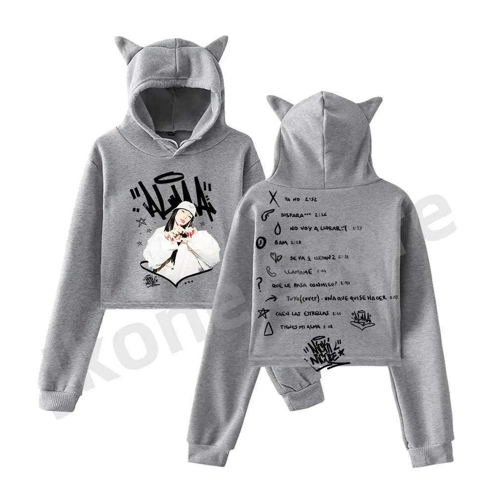 Nicki Nicole ALMA Tour Merch пуловеры с капюшоном женские модные повседневные футболки с длинными рукавами