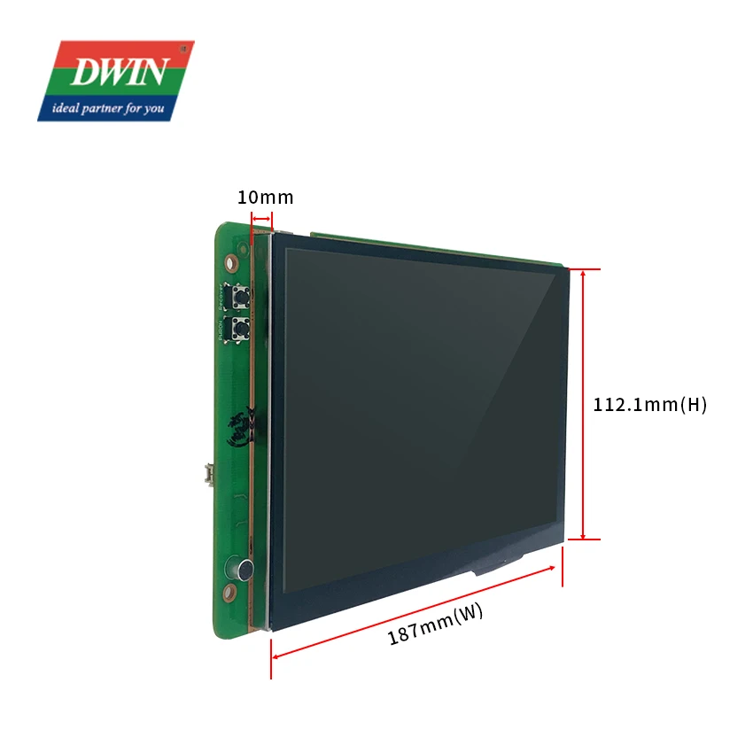 DWIN 7" 1280 * 800 Pixels TFT LCM with Wide Viewing Angle Capacitive Touch LCD Screen Quad-core Linux Debian Embedded Display