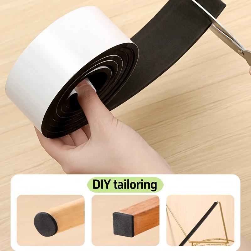 

1/3 шт., черная обрезка, бесшумная износостойкая противоскользящая защитная накладка для ног стола и стула, подходит для обеденных столов, стульев и подошв обуви