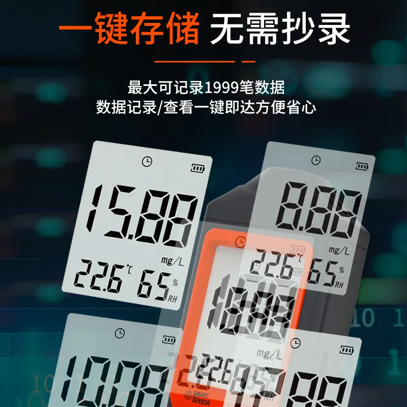 Portable Dissolved Oxygen Meter DO Detector for Aquaculture Water Quality Test
