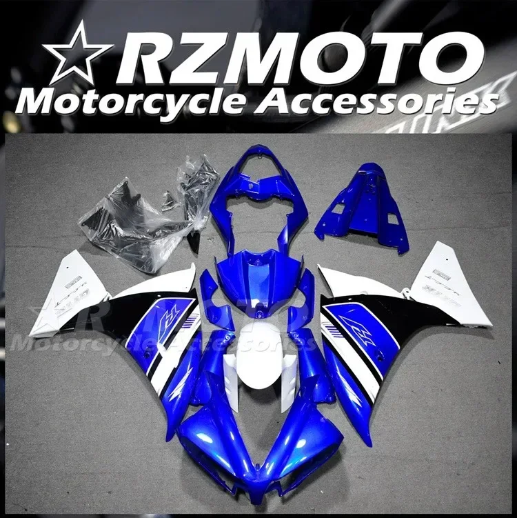 New ABS Motorcycle Bike Whole Fairings Kit Fit for YAMAHA YZF - R1 2012 2013 2014 12 13 14 Bodywork set Cool Blue White