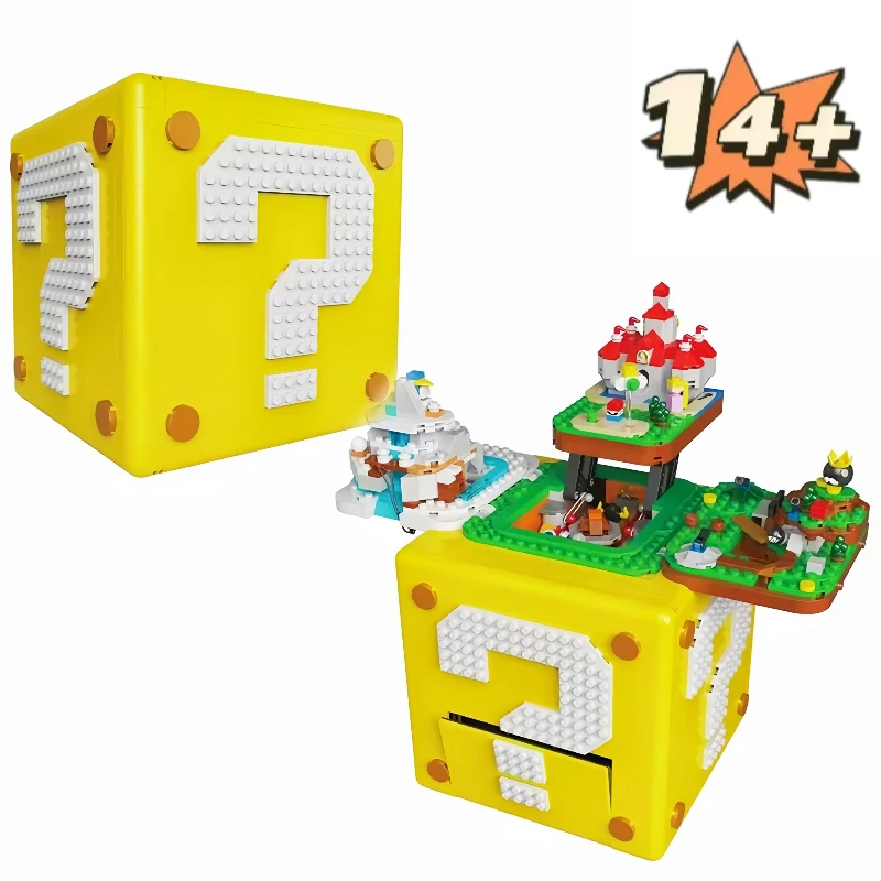 

Super 71395 64 Question Blocks Model Building Bricks TV Game Party gifts, Halloween gifts and birthday gifts