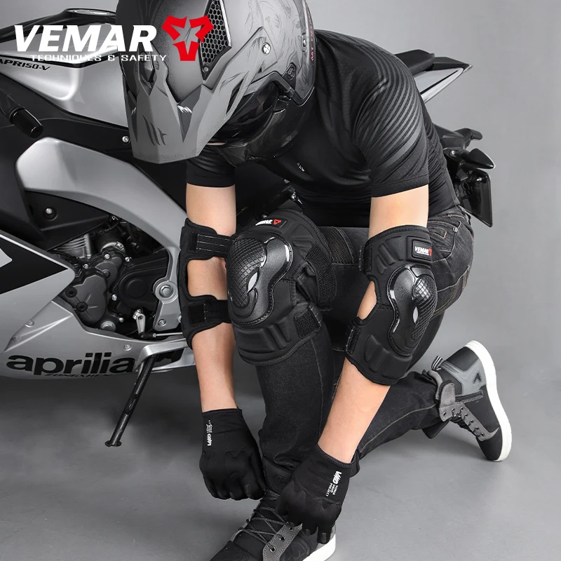 

Four Seasons Vemar Motorcycle Knee Guards 2/4 Pieces Women Men Breathable Lightweight Fall Prevention Elbow Brace Knee Protector