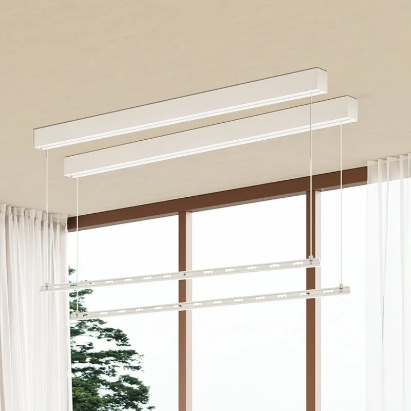 Household Balcony Cooling Hanger Intelligent Remote Control Lifting Extremely Narrow Surface Mounted Hidden Electric Drying Rack