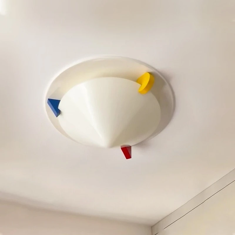 

Medieval ceiling light cream wind cartoon color children's room bedroom light Bauhaus study light