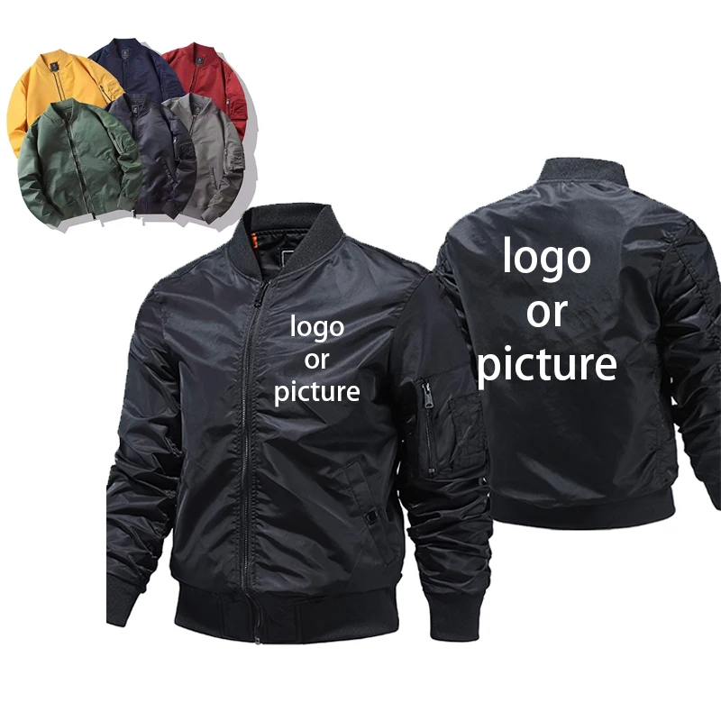 

Diy Custom Bomber Jackets And Coat Ropa Men Custom Jacket Hombre Large Size Clothes Jacket Pilot Motorcycle Autumn Winter Coat