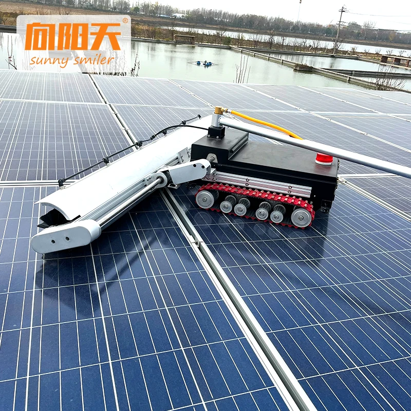 7*24hours work best efficient advanced technology autonomous solar clean robot for  panel  equipment