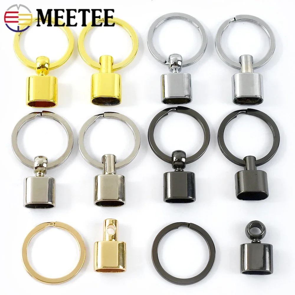 

4/10/20Pcs 14mm O Ring Buckle Keychain Metal Hanger Buckles for Webbing Cord End Clasps Key Split Rings DIY Hardware Accessories