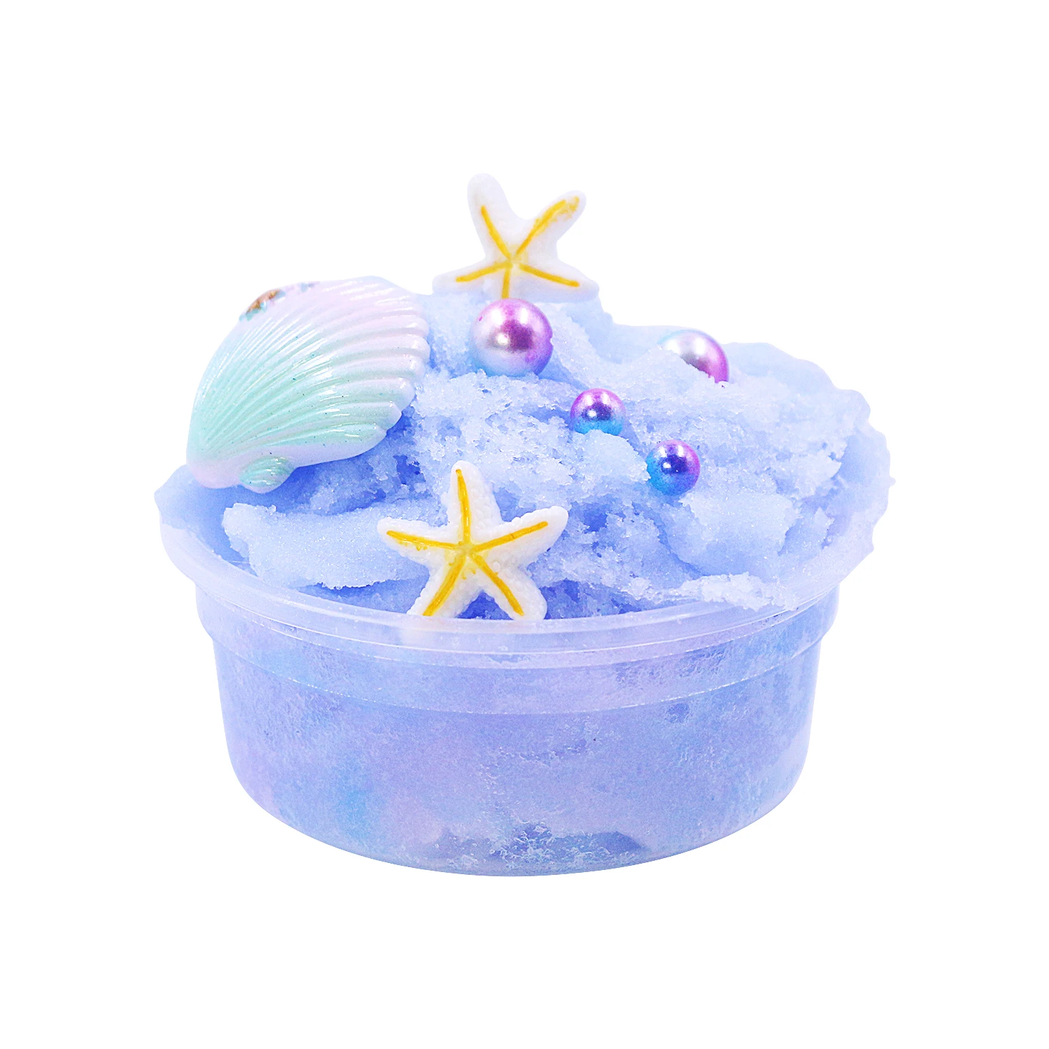 Fluffy Cloud Slime Soft Stretchy Charms Stress Relief Toy Scented DIY   Party Favors Seashell