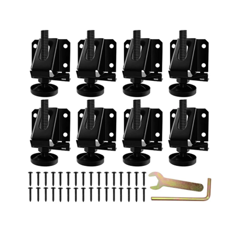

16 PCS Heavy Duty Adjustable Leveling Feet for Furniture,Hexagon Nuts Lock Furniture Legs Levelers,for Table, Cabinets