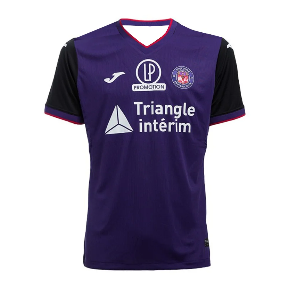 JOMA Toulouse Football Club Home and Away Fan Edition Camiseta de soporte para deportes al aire libre de verano para hombre Camiseta transpirable de secado rápido