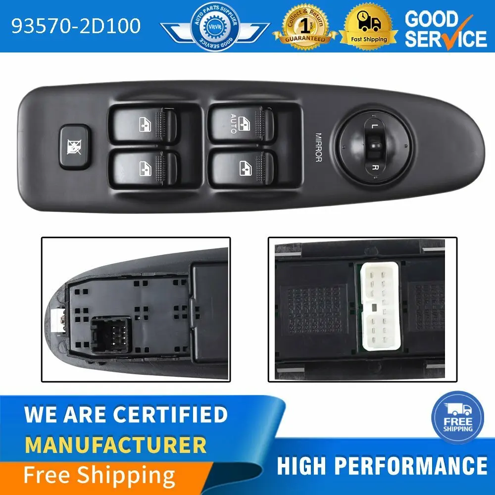 Power Master Window Switch 93570-2D100 93570-2D000 Suitable for Hyundai for Elantra -