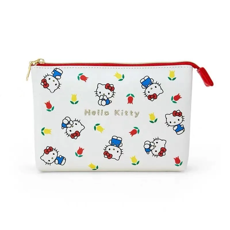 

Hello Kitty Kawaii Makeup Bag Cartoon Girl Heart High Beauty Handbag Travel Portable Storage Bag Women Accessories Wholesale