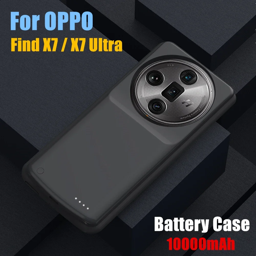 

10000mAh Powerbank Cover For OPPO Find X7 Ultra Battery Cases External Battery Power Bank Charging Cover For Find X7 Power Case