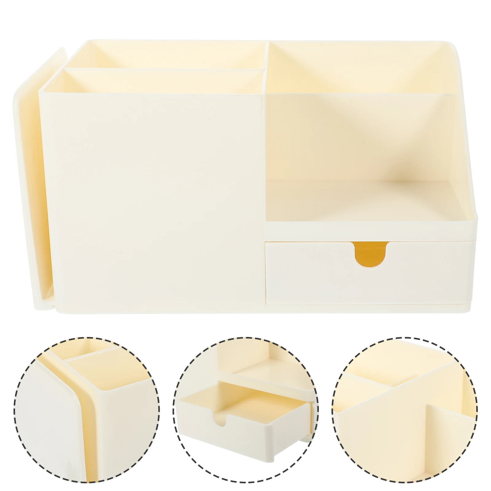 

Large Capacity Makeup Storage Organizer Compact Desktop Box for Brushes Pens and Lipsticks Vanity Table Organizer Case