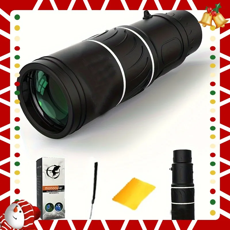

High-definition, high-power, compact, high-resolution monocular telescope for bird watching, camping, hiking, concerts