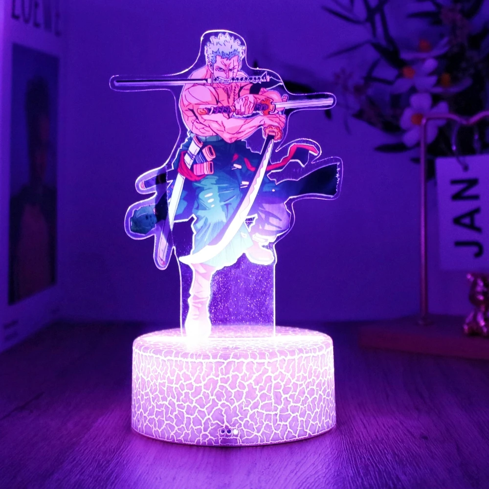LED ナイトライトアニメフィギュアワンピースルフィゾロフィギュア