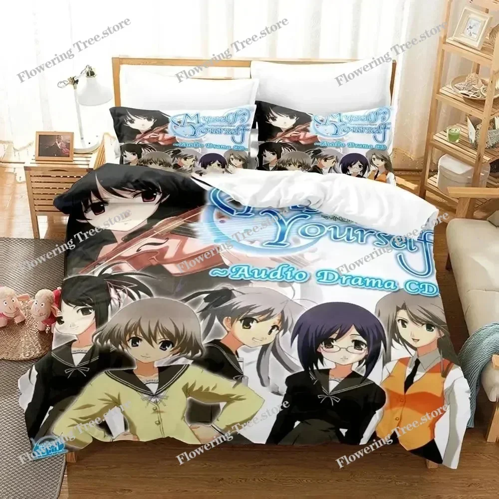 

3D Print Anime Myself Yourself Bedding Set Duvet Cover Bed Set Quilt Cover Pillowcase Comforter king Queen Size Boys Adult029